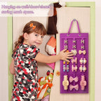 SMUK Hanging Hair Claw Clip Organizer - Large & Small Claw Clip Storage Display for Thick Hair, On Wall, Door, Wardrobe