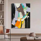 Art Modern Abstract Art Oil Painting Heavy Textured Canvas Wall Art Living Room Bedroom Corridor Office Wall Decoration 28x40 Inch