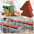 Newwiee 48 Pcs Fleece Throw Blankets Bulk 50'' x 60'' Oeko-tex Standard 100 Certified Spring Outdoor Wedding Guest Blankets Lightweight for Sleepover Donation Lap Pet Sofa Home (Reddish Brown)