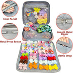 MICOM Large Capacity Baby GirlHair Accessories Organizer for Baby Girls, Hair Clips,Bows Storage, Multifunctional Case for Display Hair Clips