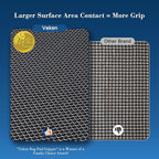 Veken 4x6 Ft Rug Pad Gripper for Hardwood Floors, Non Slip Black Rug Pads for Area Bedroom Rugs, Thick Rug Grippers for Tile Floors, Under Carpet Anti Skid Mat, Keep Your Rugs Safe and in Place