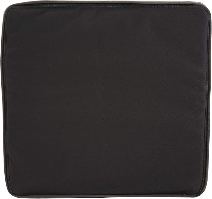 Howard Elliott Square Pouf Ottoman Foot Rest With Cover, Round Stuffed Filled Foot Stool, Fluffy Compact & Comfortable Soft Seating for Living Room & Bedroom, 20 x 20 x 18 Inch, Bella Moss