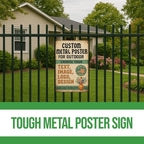 Custom Outdoor Signs by BCB – Heavy-Duty 1mm Thick Personalized Wall Art | Vintage Outdoor Decor for Yard, Street, Garage & Garden | Multiple Sizes | Made in USA