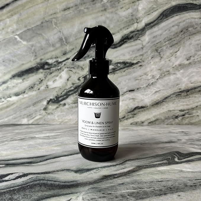 Murchison-Hume Air Freshener Spray - Fresh Herbal-Citrus Scent Room Spray & Linen Spray - Multi-Surface Use, Plant-Based, Non-Toxic, Instant Odor Elimination, Eco-Conscious Packaging