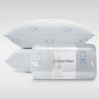 Calvin Klein Cooling Knit 20" x 28" Standard/Queen Size Set of 2 Bed Pillows for Sleeping, White