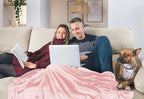 Utopia Bedding Fleece Blanket Queen Size Pink 300GSM Luxury Fuzzy Soft Anti-Static Microfiber Bed Blanket (90x90 Inch)