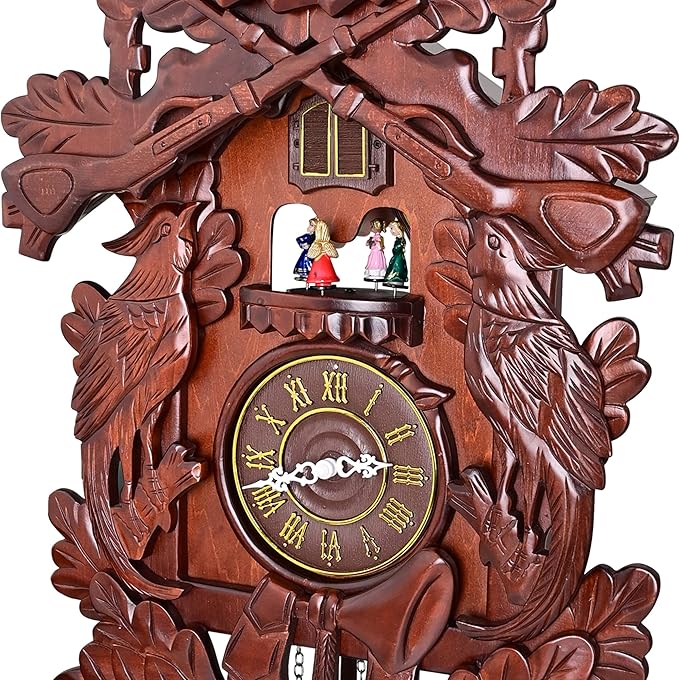 Kendal Cuckoo Clock Large Vintage Deer Handcrafted Wood Cuckoo Clock MX226C