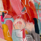 Art Hand Painted Modern Abstract Art Oil Painting Color Home Wall Art Deco 24x24 inches