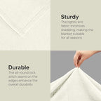 Utopia Bedding Fleece Blanket King Size Ivory 300GSM Luxury Fuzzy Soft Anti-Static Microfiber Bed Blanket (90x102 Inch)