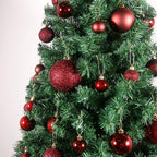Maroon 3.2" Large Christmas Balls - Christmas Tree Decoration Ornaments Shatterproof Hanging Balls for Birthday Halloween Holiday Wedding Decorations Set of 18pcs