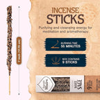 Sagrada Madre 9 pcs Wildly Harvested - White Sage Incense Sticks, 7" Long - Thick Aromatic Incense Sticks (45-55 min Burning Time) to Neutralize Negative Energies & Harmonizing Spaces