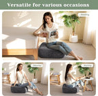 8" Washable Floor Pillow Cushion for Adults, Meditation Cushion Pillow, Removable Tufted Blended Corduroy Cover, Large Square Floor Sitting for Tatami Living Room or Yoga, 22x22 Inch, Machine Washable