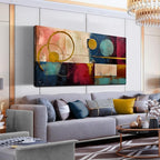 Abstract Canvas Wall Art Modern Living Room Bedroom Home Office Wall Decor Dark Color Abstract Picture Framed Canvas Prints Ready to Hang Size 30x60
