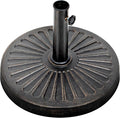 Simple Deluxe 31 LBS 18 in Heavy Duty Round Stand Market Umbrella Base for Patio Outdoor, Deck, Classic-Black