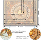 Accnicc Vintage Sun and Moon Tapestry Boho Yellow Orange Indie Wall Tapestry for Bedroom Aesthetic Sunflower Large Hippie Fall Tapestries Wall Hanging for Living Room Dorm 80 x 60 Inch