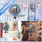 3D Snowman Wind Spinners for Yard and Garden Christmas Decor 12 Inch Outdoor Metal Stainless Steel Wind Spinner Unique Gift Xmas Wind Sculptures