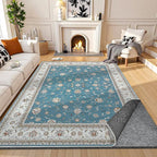 Waterproof Rug Pad, Thick 5x7 ft Under Area Rug Carpet Pad, Non Slip Felt Rug Pads for Hardwood Floors, Keep Carpets in Place Soft and Prevent Rug from Wrinkling or Buckling