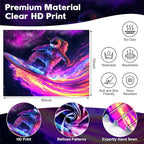 NYZE Astronaut Space Tapestry for Bedroom, Glow in the Dark Room Decor Wall Tapestries, Cool Galaxy Planet Wall Hanging, Wall Hanging for Men Guys Gamer Room Dorm Living Room 90in×70in