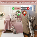 MYSKY HOME Pink Sofa Cover, Couch Covers for Pet Couch Cover Reclining Couch Covers, Covers for 3 Cushion Couch, Thick Durable Washable Sofa Covers for Furniture Couch Cover, 91" x 134"