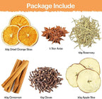 Simmer Pot Potpourri, Warm House Stovetop Potpourri with Cinnamon, Cloves, Apple, Orange and Star Anise, Simmering Potpourris for Home Fragrance, Odor Removal, Holiday, Relaxing, Housewarming Gift
