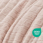 BEDELITE Fleece Twin Comforter Set -Super Soft & Warm Fluffy Pink Faux Fur Bedding, Luxury Fuzzy Heavy Bed Set for Winter with 1 Pillow case
