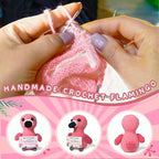 Mini Positive Flamingo Crochet Gifts, Birthday Gifts for Women Men Handmade Presents, Inspirational Small Animals Cute Flamingo, Emotional Cheer Up Funny Decor (Best Friend)