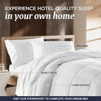 Beckham Hotel Collection Euro Size Throw Pillows (Set of 2), 26 x 26 Down Alternative Pillow Insert for Bed, Couch, and Sofa