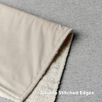 FUTEI Cream Decorative Throw Pillow Covers 22x22 Inch Set of 2,Soft Chenille Tweed Textured Cushion Case,Modern Home Decor for Couch Bed Living Room
