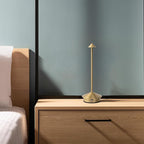Arrrow LED Cordless USB-C Re-Chargeable Desk Lamp, 5200mAh Battery Operated with 3 Color Temperature 2700K-3000K-3500K and Fingertip Touch On/Off Plus Dimming in Satin Brass