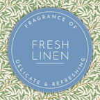The Master Herbalist Fragrant Scented Drawer Liners in a William Morris Inspired Design | Pack of 5 Sheets | Contains Essential Oils | Made in The UK (Fresh Linen)