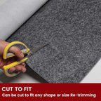 Waterproof Rug Pad, 5x7 ft Area Rug Non-Slip Carpet Pad, 1/4" Thick Non-Slip Rug Pads for All Floors and Finishes, Felt Pad for Hardwood Floors, Keeps Carpets in Place Soft and Safe