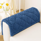 Smiry Pet Couch Cover for Dogs Washable, Non-Slip Fuzzy Couch Covers for 3 Cushion Sofa Pet Friendly, Soft Thick Furniture Protector Sofa Slipcover Mat for Dogs (Navy, 27.6" x 27.6")