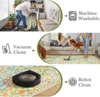 Moynesa Floral 5x7 Area Rugs, Machine Washable Rugs for Bedroom, Non Slip Boho Rugs for Living Room, Large Flower Stain Resistant Floor Carpet for Dining Room Home Office, Spring