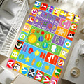 Alphabet Rug for Kids - Soft ABC Kids' Rug with Non-Slip Backing, Educational Playroom Carpet for Toddlers with Letters, Numbers & Shapes - 9'2" x 6'7" (Rectangular)