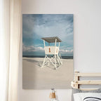 Renditions Gallery Canvas Romantic Wall Art Modern Paintings Decorations Cloudy Coast Guard View Glam Nature Wall Hanging Artwork Prints for Bedroom Living Room Office Kitchen - 18"x27" LT06