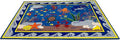 KIDCARPET.COM Fish in The Sea Rectangle Classroom Rug | Bordered Area Rug for Preschool Daycare Learning, 7'6" x 12'