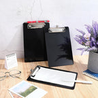 Sabary 24 Pack Bulk Mini Clipboards with Pen Holder Clip Black A5 Memo Clipboard 6x9 Plastic Check Presenters for Restaurants School Office Hotel Shopping List (Pen Not Included)