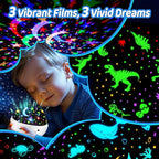 PIKOY Dinosaur Toys Night Light Projector, 93 Lighting Mode Baby Sensory Toys 6-12 Months,360° Rotate Kids Sensory Toys for Autism,Dimmable+Timer+Remote 1 Year Old Boy Gifts 1 Year Old Girl Gifts