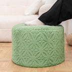 Plush Multi-Functional Ottoman Pouf – Ergonomic Ottoman Foot Rest with Space-Saving Design, Perfect Under Desks, Couches & Sofas (Sage Green)