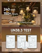 Homemory Timer Tea Lights Candles Battery Operated, 6H Timer Built-in, Auto On Daily, Flameless LED Tealight Votives for Table Centerpieces, Lantern, Holiday Decor, Warm Lamp, No Remote, 12-Pack