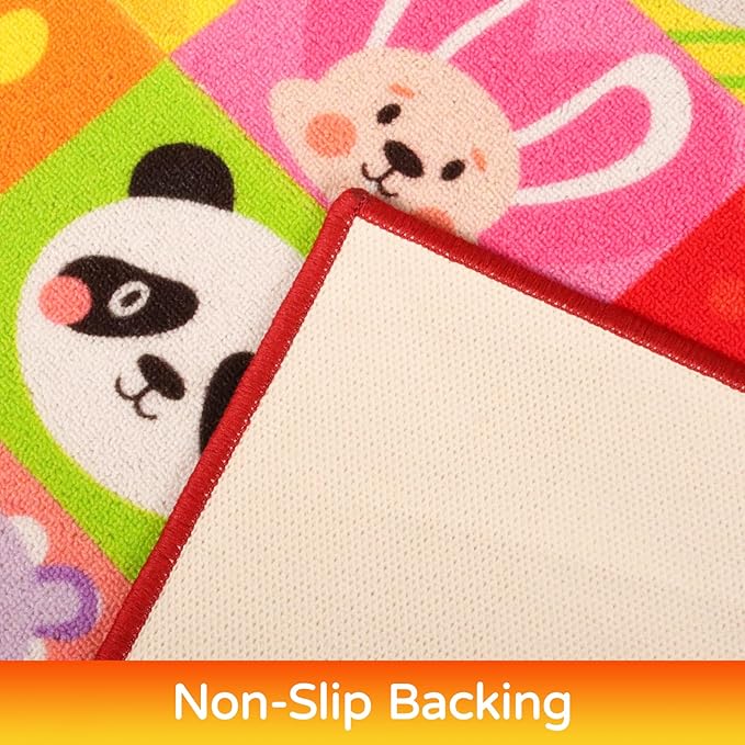 Classroom Rugs,Classroom Rug for Elementary,School Learning Seat Area Rug,Non-Slip Educational Classroom Carpet,Washable Kids Carpet for Playroom Nursery Kids Room