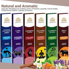 Aromatic Incense Sticks Gift Set – 120 Natural & Non-Toxic Incense Sticks | 6 Soothing Scents | Home, Meditation, Relaxation & Yoga | Free Incense Holder | Inciensos - Gifts for Women
