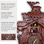 Kendal Cuckoo Clock Large Vintage Deer Handcrafted Wood Cuckoo Clock MX226C