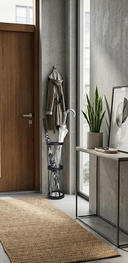 Mango Steam Pluvian™ Soakstone™ Umbrella Holder (Tall, Black)
