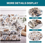KRFOONN 2 Piece Chair Covers Printed Sofa Covers Couch Covers Washable Armchair Sofa Couch Slipcover Furniture Protector with Elastic Bottom for Living Room (Armchair, 11), Small