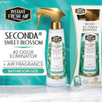 'Seconda' Toilet Spray - Bathroom Air Freshener & Toilet Bowl Odor Eliminator - For Home, Business, School - Bathroom Deodorizer Portable for Travel - Blossom Fragrance - 10.1 fl oz.