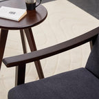 KEIKI Mid-Century Modern Accent Chair with Solid Wood Frame, Retro Inspired Wingback Chair for Stylish Interiors