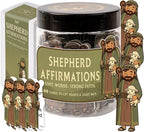 Shepherd Affirmations Jar – Christian Faith & Encouragement Jar with 60 Inspirational Messages, Religious Christmas Gifts for Women, Men, Pastor Appreciation or Spiritual Comfort Gifts, Christian Home Decor