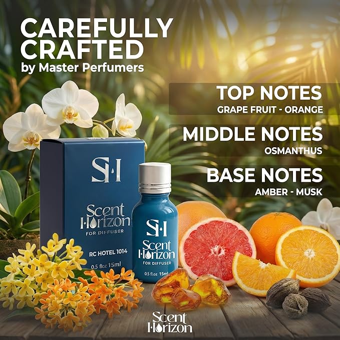 Inspired by Ritz Carlton No.1014 Hotel Diffuser Oil Refill, 0.5 Fl oz | 15ml, Luxury Home Scent Fragrance Oil for Diffuser Ultrasonic and Waterless Diffuser Oil and Crafting, Long-Lasting Aroma
