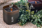Set of 3 Premium Scented Soy Candles Gift Set | Dusk to Dawn Collection - Canadian Cedar, Black Amber & Sandalwood | Crackling Wood Wick | Luxury Candles for Relaxation, Home Décor, Gifts | 9.8oz Each